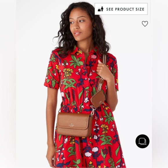 NWT!! Kate Spade Rosie Flap Crossbody in Warm Gingerbread - Picture 5 of 9